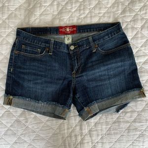 Lucky Brand Riley Denim Shorts, 99% Cotton, 1% Spandex, Size:  4/27